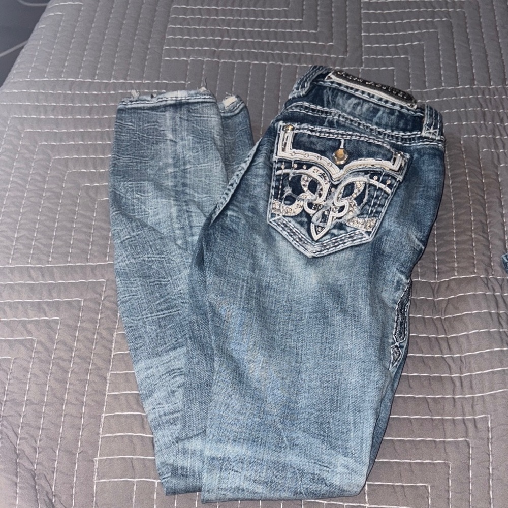 Women's Rock Revival Blue Jeans